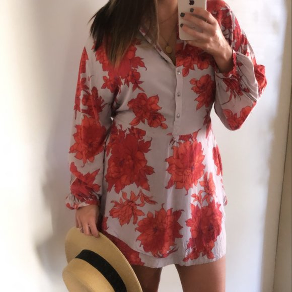 Free People Floral Tunic Dress - Picture 5 of 9